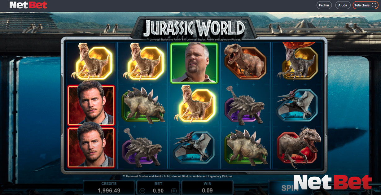 Jurassic World Park Cinema Slot Film Game Bet