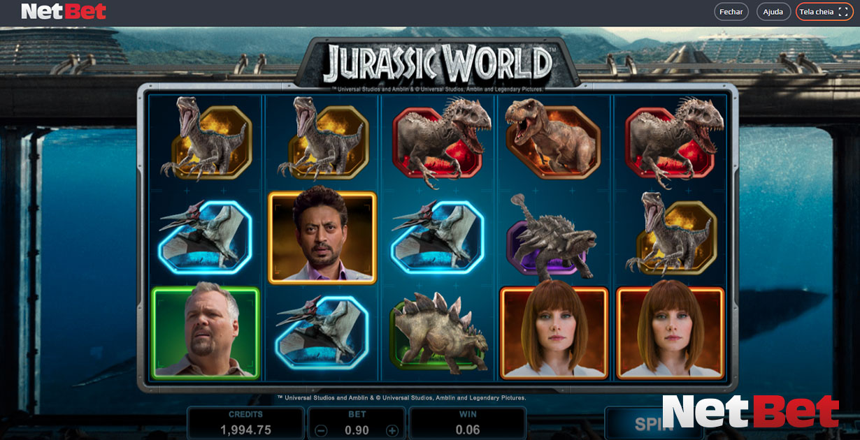 Jurassic World Park Cinema Slot Film Game Bet