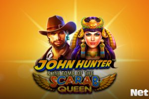 John Hunter Scarab Queen slots com tema de aventura