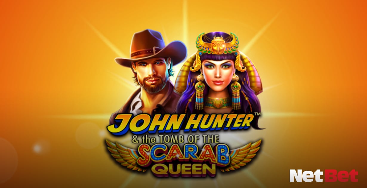 John Hunter Scarab Queen slots com tema de aventura