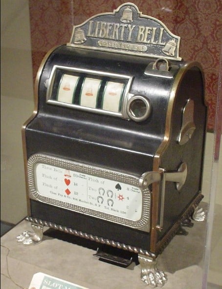 "Liberty Bell" machine, manufactured by Charles Fey