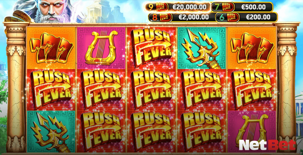 Battle with the Greek Gods with Zeus Rush Fever - the electrifying slot game featured in this week's review